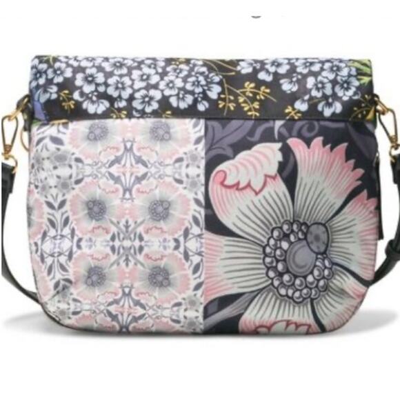 DESIGUAL Spain $129 Folded Paradiso Convertible Crossbody Bag Purse - Picture 3 of 14